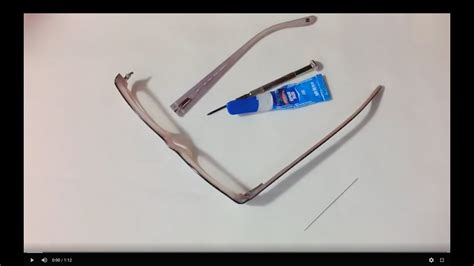 how to fix broken glasses arm with tape|fix glasses arm snapped.